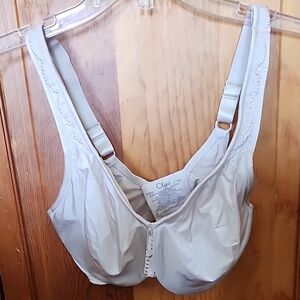 Olga Cream Full-Coverage Underwire Bra with Decorative Straps